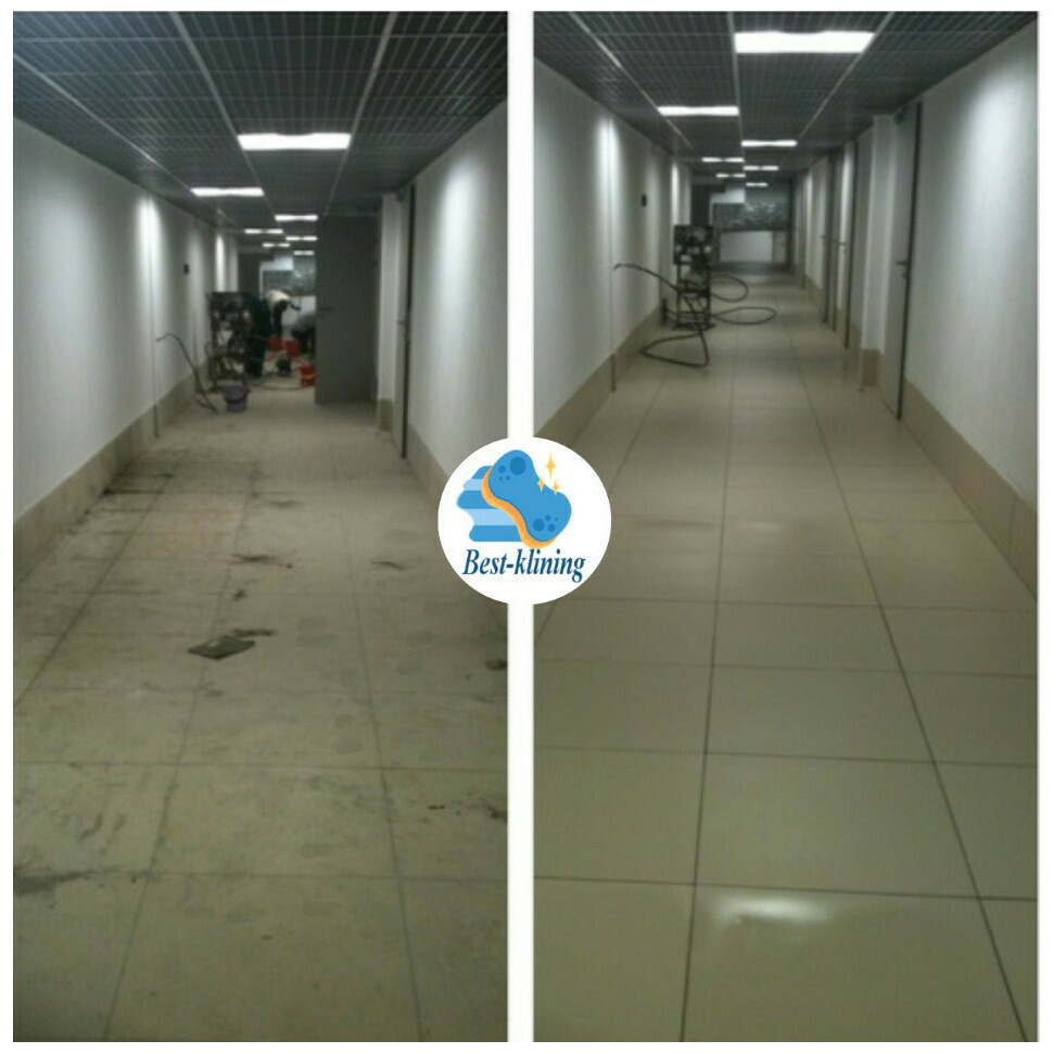 Фото – уборка коридоров и подсобных помещений 